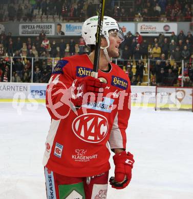 EBEL. Eishockey Bundesliga. KAC gegen	Dornbirn Bulldogs. Adam Comrie (KAC). Klagenfurt, am 13.1.2019.
Foto: Kuess

---
pressefotos, pressefotografie, kuess, qs, qspictures, sport, bild, bilder, bilddatenbank