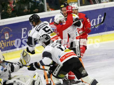 EBEL. Eishockey Bundesliga. KAC gegen	Dornbirn Bulldogs.Torjubel Johannes Bischofberger (KAC). Klagenfurt, am 13.1.2019.
Foto: Kuess

---
pressefotos, pressefotografie, kuess, qs, qspictures, sport, bild, bilder, bilddatenbank