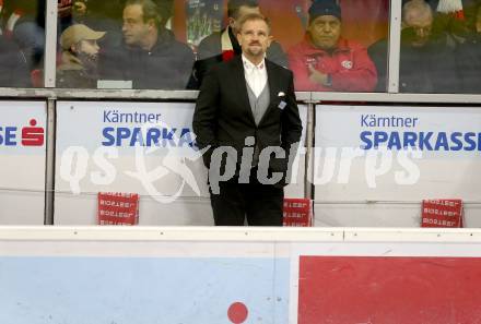 EBEL. Eishockey Bundesliga. KAC gegen	Fehervar AV 19. Trainer Petri Matikainen (KAC). Klagenfurt, am 18.1.2019.
Foto: Kuess

---
pressefotos, pressefotografie, kuess, qs, qspictures, sport, bild, bilder, bilddatenbank