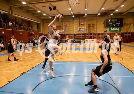 Basketball 2. Bundesliga. Grunddurchgang 15. Runde. Woerthersee Piraten gegen Basket Flames.  Maximilian Kunovjanek (Piraten), Tobias Stadelman (Basket Flames). Klagenfurt, am 5.1.2019.
Foto: Kuess
---
pressefotos, pressefotografie, kuess, qs, qspictures, sport, bild, bilder, bilddatenbank