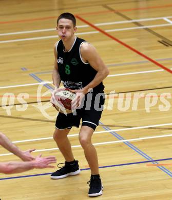 Basketball 2. Bundesliga. Grunddurchgang 15. Runde. Raiders Villach gegen Deutsch Wagram Alligators.  Lukas Reichle (Deutsch Wagram Alligators). Klagenfurt, am 20.1.2019.
Foto: Kuess
---
pressefotos, pressefotografie, kuess, qs, qspictures, sport, bild, bilder, bilddatenbank