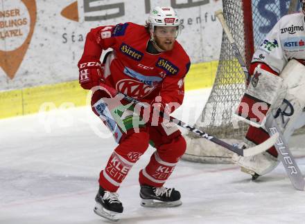 EBEL. Eishockey Bundesliga. KAC gegen	HC Orli Znojmo. Johannes Bischofberger (KAC). Klagenfurt, am 27.1.2019.
Foto: Kuess

---
pressefotos, pressefotografie, kuess, qs, qspictures, sport, bild, bilder, bilddatenbank