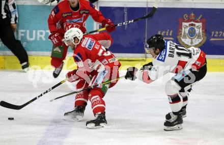 EBEL. Eishockey Bundesliga. KAC gegen	HC Orli Znojmo. Matthew Neal,  (KAC),  David Bartos (Znojmo). Klagenfurt, am 27.1.2019.
Foto: Kuess

---
pressefotos, pressefotografie, kuess, qs, qspictures, sport, bild, bilder, bilddatenbank