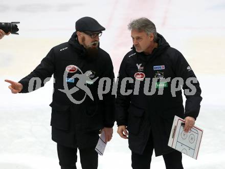 EBEL. Eishockey Bundesliga. EC VSV gegen Dornbirn Bulldogs. Co-Trainer Markus Peintner, Ken Strong  (VSV). Villach, am 1.2.2019.
Foto: Kuess 


---
pressefotos, pressefotografie, kuess, qs, qspictures, sport, bild, bilder, bilddatenbank