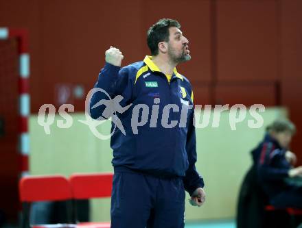 AVL. Volleyball Bundesliga. VBK Woerthersee Loewen Klagenfurt gegen SK Posojilnica Aich/Dob. Trainer Matjaz Hafner (Aich/Dob). Klagenfurt, am 2.2.2019.
Foto: Kuess
---
pressefotos, pressefotografie, kuess, qs, qspictures, sport, bild, bilder, bilddatenbank