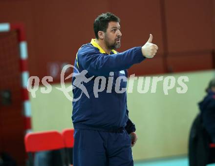 AVL. Volleyball Bundesliga. VBK Woerthersee Loewen Klagenfurt gegen SK Posojilnica Aich/Dob. Trainer Matjaz Hafner (Aich/Dob). Klagenfurt, am 2.2.2019.
Foto: Kuess
---
pressefotos, pressefotografie, kuess, qs, qspictures, sport, bild, bilder, bilddatenbank