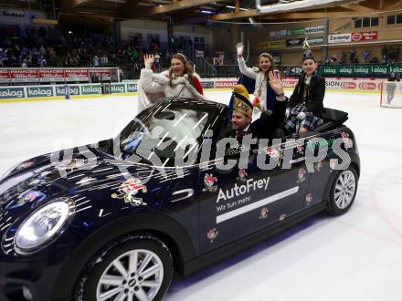 EBEL. Eishockey Bundesliga. EC VSV gegen HCB Suedtirol Alperia.  Villacher Faschings-Prinzenpaar (VSV). Villach, am 3.2.2019.
Foto: Kuess 


---
pressefotos, pressefotografie, kuess, qs, qspictures, sport, bild, bilder, bilddatenbank