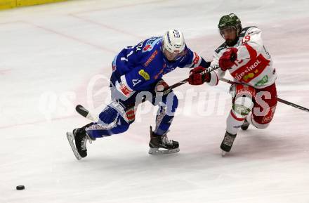 EBEL. Eishockey Bundesliga. EC VSV gegen HCB Suedtirol Alperia.  Alexander Lahoda,  (VSV), Alexander Petan (Bozen). Villach, am 3.2.2019.
Foto: Kuess 


---
pressefotos, pressefotografie, kuess, qs, qspictures, sport, bild, bilder, bilddatenbank