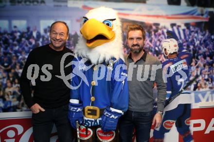 EBEL. Eishockey Bundesliga. EC VSV gegen KHL Medvescak Zagreb.  Gerald Rauchenwald, Anderas Schwab (VSV). Villach, am 26.12.2018.
Foto: Kuess 


---
pressefotos, pressefotografie, kuess, qs, qspictures, sport, bild, bilder, bilddatenbank