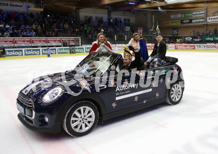 EBEL. Eishockey Bundesliga. EC VSV gegen HCB Suedtirol Alperia. Villacher Faschings-Prinzenpaar. Villach, am 3.2.2019.
Foto: Kuess 


---
pressefotos, pressefotografie, kuess, qs, qspictures, sport, bild, bilder, bilddatenbank