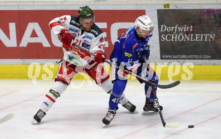 EBEL. Eishockey Bundesliga. EC VSV gegen HCB Suedtirol Alperia.  Alexander Lahoda,  (VSV), Daniel Glira (Bozen). Villach, am 3.2.2019.
Foto: Kuess 


---
pressefotos, pressefotografie, kuess, qs, qspictures, sport, bild, bilder, bilddatenbank