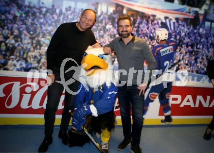 EBEL. Eishockey Bundesliga. EC VSV gegen KHL Medvescak Zagreb.  Gerald Rauchenwald, Andreas Schwab (VSV). Villach, am 26.12.2018.
Foto: Kuess 


---
pressefotos, pressefotografie, kuess, qs, qspictures, sport, bild, bilder, bilddatenbank