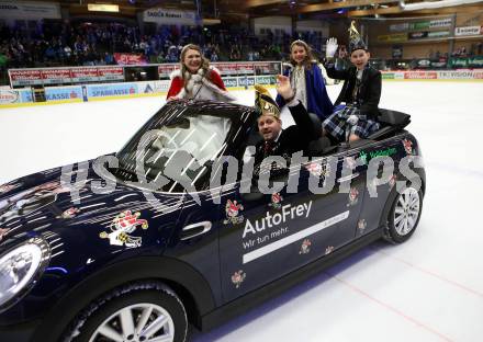 EBEL. Eishockey Bundesliga. EC VSV gegen HCB Suedtirol Alperia. Villacher Faschings-Prinzenpaar. Villach, am 3.2.2019.
Foto: Kuess 


---
pressefotos, pressefotografie, kuess, qs, qspictures, sport, bild, bilder, bilddatenbank