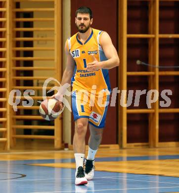 Basketball 2. Bundesliga. Grunddurchgang 18. Runde. KOS Celovec gegen   	BBU Salzburg. Goran Ostojic (Salzburg). Klagenfurt, am 9.2.2019.
Foto: Kuess
---
pressefotos, pressefotografie, kuess, qs, qspictures, sport, bild, bilder, bilddatenbank