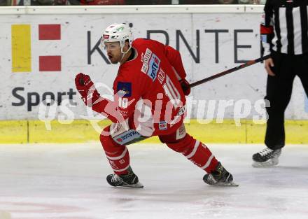 EBEL. Eishockey Bundesliga. KAC gegen	EC Red Bull Salzburg. Torjubel Andrew Jacob Kozek (KAC). Klagenfurt, am 12.2.2019.
Foto: Kuess

---
pressefotos, pressefotografie, kuess, qs, qspictures, sport, bild, bilder, bilddatenbank