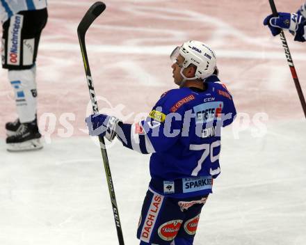 EBEL. Eishockey Bundesliga. EC VSV gegen EHC Liwest Black Wings Linz.   Torjubel Blaine Down (VSV). Villach, am 14.2.2019.
Foto: Kuess 


---
pressefotos, pressefotografie, kuess, qs, qspictures, sport, bild, bilder, bilddatenbank