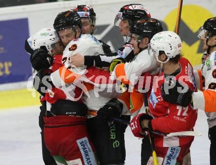 EBEL. Eishockey Bundesliga. KAC gegen	Moser Medical Graz99ers. Marcel Witting, Siim Liivik,  (KAC), Ty Loney (Graz). Klagenfurt, am 22.2.2019.
Foto: Kuess

---
pressefotos, pressefotografie, kuess, qs, qspictures, sport, bild, bilder, bilddatenbank