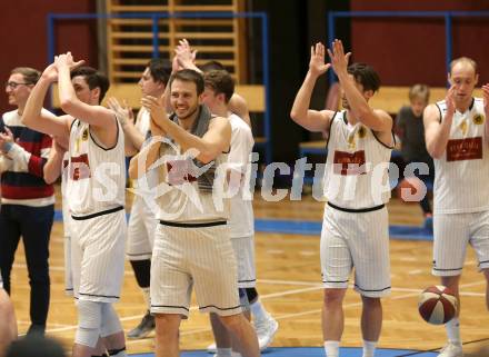 Basketball 2. Bundesliga. Grunddurchgang 21. Runde. Woerthersee Piraten gegen BBU Salzburg.  Jubel (Woerthersee Piraten). Klagenfurt, am 2.3.2019.
Foto: Kuess
---
pressefotos, pressefotografie, kuess, qs, qspictures, sport, bild, bilder, bilddatenbank