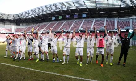 Fussball. 2. Liga. âSK Austria Klagenfurt gegen FC Blau Weiss Linz.  Jubel (Klagenfurt). Klagenfurt, 3.3.2019.
Foto: Kuess
---
pressefotos, pressefotografie, kuess, qs, qspictures, sport, bild, bilder, bilddatenbank