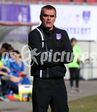 Fussball. 2. Liga. âSK Austria Klagenfurt gegen FC Blau Weiss Linz.  Trainer Robert Micheu (Klagenfurt). Klagenfurt, 3.3.2019.
Foto: Kuess
---
pressefotos, pressefotografie, kuess, qs, qspictures, sport, bild, bilder, bilddatenbank