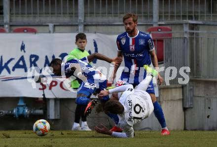 Fussball. 2. Liga. âSK Austria Klagenfurt gegen FC Blau Weiss Linz.  Benedikt Pichler,  (Klagenfurt), Gerhard Mena Dombaxi, Martin Grasegger (Linz). Klagenfurt, 3.3.2019.
Foto: Kuess
---
pressefotos, pressefotografie, kuess, qs, qspictures, sport, bild, bilder, bilddatenbank