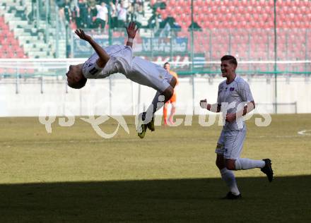 Fussball. 2. Liga. âSK Austria Klagenfurt gegen FC Blau Weiss Linz.  Torjubel Markus Rusek (Klagenfurt). Klagenfurt, 3.3.2019.
Foto: Kuess
---
pressefotos, pressefotografie, kuess, qs, qspictures, sport, bild, bilder, bilddatenbank