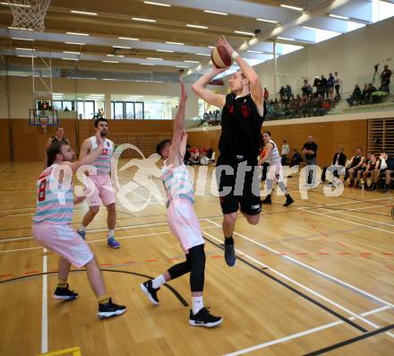 Basketball 2. Bundesliga. Grunddurchgang 15. Runde. Raiders Villach gegen Mistelbach Mustangs.  Jan Grsic (Villach), Vladimir Sismilich  (Mistelbach Mustangs). Klagenfurt, am 3.3.2019.
Foto: Kuess
---
pressefotos, pressefotografie, kuess, qs, qspictures, sport, bild, bilder, bilddatenbank