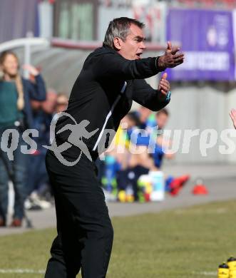 Fussball. 2. Liga. âSK Austria Klagenfurt gegen FC Blau Weiss Linz.  Trainer Robert Micheu (Klagenfurt). Klagenfurt, 3.3.2019.
Foto: Kuess
---
pressefotos, pressefotografie, kuess, qs, qspictures, sport, bild, bilder, bilddatenbank