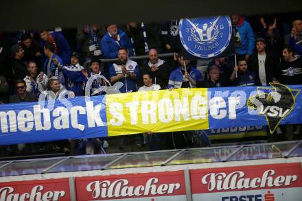 EBEL. Eishockey Bundesliga. EC VSV gegen HC Orli Znojmo. Fans  (VSV). Villach, am 8.3.2019.
Foto: Kuess 


---
pressefotos, pressefotografie, kuess, qs, qspictures, sport, bild, bilder, bilddatenbank