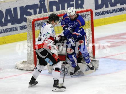 EBEL. Eishockey Bundesliga. EC VSV gegen HC Orli Znojmo. Petrik Nikolas (VSV), Bulin Jan (Znojmo). Villach, am 8.3.2019.
Foto: Kuess 


---
pressefotos, pressefotografie, kuess, qs, qspictures, sport, bild, bilder, bilddatenbank