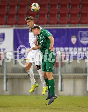 Fussball. 2. Liga. âSK Austria Klagenfurt gegen WSG Swarovski Wattens.  Benedikt Pichler,  (Klagenfurt), Michael Svoboda (Wattens). Klagenfurt, 8.3.2019.
Foto: Kuess
---
pressefotos, pressefotografie, kuess, qs, qspictures, sport, bild, bilder, bilddatenbank