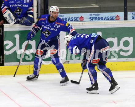 EBEL. Eishockey Bundesliga. EC VSV gegen HC Orli Znojmo. 	Sauve Yann, Pelech Matthew verletzt (VSV). Villach, am 8.3.2019.
Foto: Kuess 


---
pressefotos, pressefotografie, kuess, qs, qspictures, sport, bild, bilder, bilddatenbank