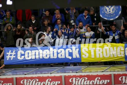 EBEL. Eishockey Bundesliga. EC VSV gegen HC Orli Znojmo. Fans  (VSV). Villach, am 8.3.2019.
Foto: Kuess 


---
pressefotos, pressefotografie, kuess, qs, qspictures, sport, bild, bilder, bilddatenbank