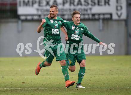 Fussball. 2. Liga. âSK Austria Klagenfurt gegen WSG Swarovski Wattens.  Torjubel Benjamin Pranter (Wattens). Klagenfurt, 8.3.2019.
Foto: Kuess
---
pressefotos, pressefotografie, kuess, qs, qspictures, sport, bild, bilder, bilddatenbank