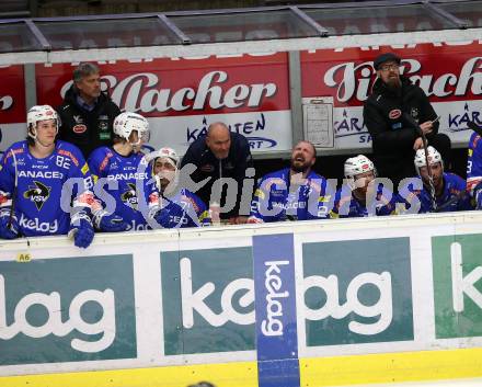 EBEL. Eishockey Bundesliga. EC VSV gegen HC Orli Znojmo.  Ken Strong, Markus Peintner   (VSV). Villach, am 8.3.2019.
Foto: Kuess 


---
pressefotos, pressefotografie, kuess, qs, qspictures, sport, bild, bilder, bilddatenbank