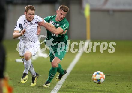 Fussball. 2. Liga. âSK Austria Klagenfurt gegen WSG Swarovski Wattens.  Markus Rusek, (Klagenfurt), Ignacio Jauregui  (Wattens). Klagenfurt, 8.3.2019.
Foto: Kuess
---
pressefotos, pressefotografie, kuess, qs, qspictures, sport, bild, bilder, bilddatenbank