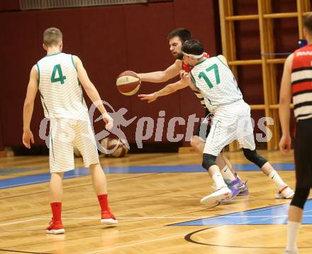 Basketball 2. Bundesliga. Grunddurchgang 22. Runde. KOS Celovec gegen   	Panaceo Raiders Villach.  Volkan Oezdemir (KOS), Antonio Boban (Villach). Klagenfurt, am 9.3.2019.
Foto: Kuess
---
pressefotos, pressefotografie, kuess, qs, qspictures, sport, bild, bilder, bilddatenbank