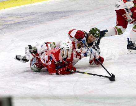 EBEL. Eishockey Bundesliga. KAC gegen	HCB Suedtirol Alperia. Witting Marcel (KAC), Nordlund Markus (Bozen). Klagenfurt, am 13.3.2019.
Foto: Kuess

---
pressefotos, pressefotografie, kuess, qs, qspictures, sport, bild, bilder, bilddatenbank