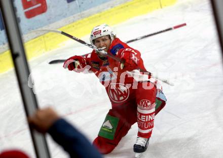 EBEL. Eishockey Bundesliga. KAC gegen	HCB Suedtirol Alperia.  Torjubel Johannes Bischofberger (KAC). Klagenfurt, am 13.3.2019.
Foto: Kuess

---
pressefotos, pressefotografie, kuess, qs, qspictures, sport, bild, bilder, bilddatenbank