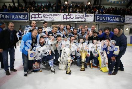 Eishockey. AHC DIVISION 1. ESC RegYou Steindorf gegen EC LiWOdruck Spittal. Jubel (Steindorf).  Steindorf, 9.3.2019.
Foto: Kuess


---
pressefotos, pressefotografie, kuess, qs, qspictures, sport, bild, bilder, bilddatenbank