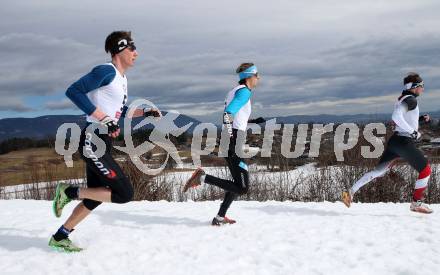 Winter Triathlon. Oesterreichische Meisterschaften.  Christoph Lorber, Christoph Schlagbauer, Adrian Igerc. Villach, am 2.3.2019.
Foto: Kuess
---
pressefotos, pressefotografie, kuess, qs, qspictures, sport, bild, bilder, bilddatenbank