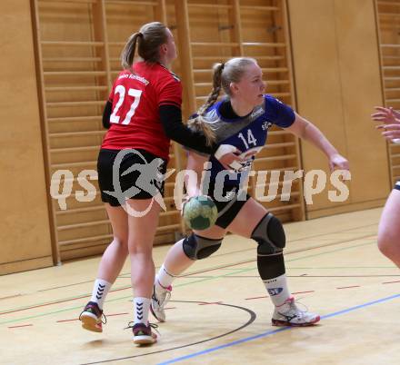 Handball Damen. SC kelag Ferlach/Feldkirchen gegen Union APG Korneuburg Handball Damen. Cernivec Adrijana (Ferlach), LANG Sarah (Korneuburg). Ferlach, 2.3.2019.
Foto: Kuess
---
pressefotos, pressefotografie, kuess, qs, qspictures, sport, bild, bilder, bilddatenbank