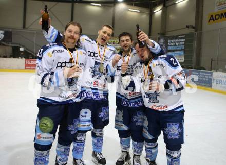 Eishockey. AHC DIVISION 1. ESC RegYou Steindorf gegen EC LiWOdruck Spittal. Andreas Wiedergut, Oliver Steinwender, Christof Martinz, Georg Michenthaler (Steindorf).  Steindorf, 9.3.2019.
Foto: Kuess


---
pressefotos, pressefotografie, kuess, qs, qspictures, sport, bild, bilder, bilddatenbank