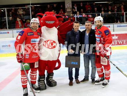 EBEL. Eishockey Bundesliga. KAC gegen	HCB Suedtirol Alperia. Kozek Andrew Jacob, Koch Thomas,  (KAC). Klagenfurt, am 13.3.2019.
Foto: Kuess

---
pressefotos, pressefotografie, kuess, qs, qspictures, sport, bild, bilder, bilddatenbank