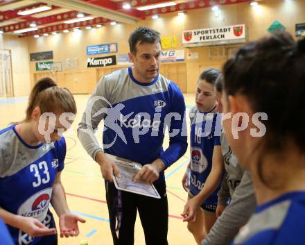 Handball Damen. SC kelag Ferlach/Feldkirchen gegen Union APG Korneuburg Handball Damen. Trainer BARISIC Miro (Ferlach). Ferlach, 2.3.2019.
Foto: Kuess
---
pressefotos, pressefotografie, kuess, qs, qspictures, sport, bild, bilder, bilddatenbank