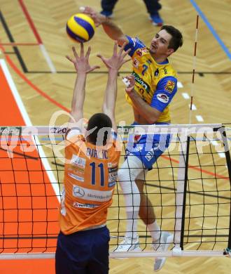 Volleyball. MEVZA-Cup-Final4. SK Posojilnica Aich/Dob gegen ACH Volley Ljubljana. Maximilian Landfahrer (Aich/Dob). Bleiburg, 16.3.2019.
Foto: Kuess
---
pressefotos, pressefotografie, kuess, qs, qspictures, sport, bild, bilder, bilddatenbank