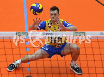 Volleyball. MEVZA-Cup-Final4. SK Posojilnica Aich/Dob gegen ACH Volley Ljubljana. Matek Koek (Aich/Dob). Bleiburg, 16.3.2019.
Foto: Kuess
---
pressefotos, pressefotografie, kuess, qs, qspictures, sport, bild, bilder, bilddatenbank