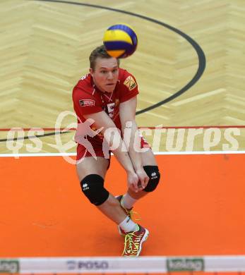 Volleyball. MEVZA-Cup-Final4. SK Posojilnica Aich/Dob gegen ACH Volley Ljubljana. Manuel Steiner (Aich/Dob). Bleiburg, 16.3.2019.
Foto: Kuess
---
pressefotos, pressefotografie, kuess, qs, qspictures, sport, bild, bilder, bilddatenbank