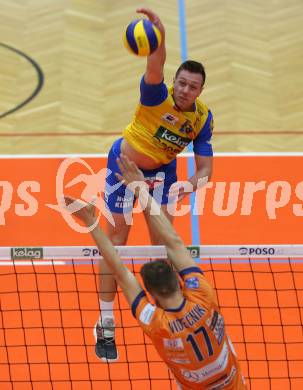 Volleyball. MEVZA-Cup-Final4. SK Posojilnica Aich/Dob gegen ACH Volley Ljubljana. Matej Koek (Aich/Dob). Bleiburg, 16.3.2019.
Foto: Kuess
---
pressefotos, pressefotografie, kuess, qs, qspictures, sport, bild, bilder, bilddatenbank