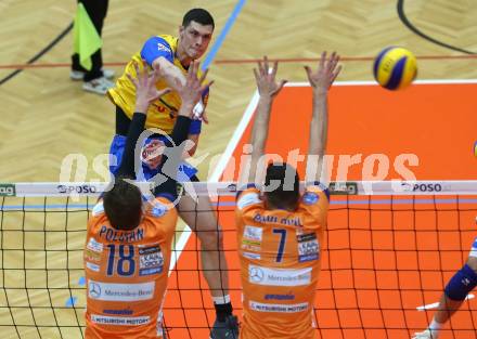 Volleyball. MEVZA-Cup-Final4. SK Posojilnica Aich/Dob gegen ACH Volley Ljubljana. Kacper Andrzej Stelmach (Aich/Dob). Bleiburg, 16.3.2019.
Foto: Kuess
---
pressefotos, pressefotografie, kuess, qs, qspictures, sport, bild, bilder, bilddatenbank